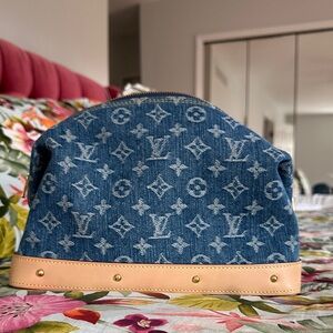 Louis Vuitton Denim Monogram GM Pouch